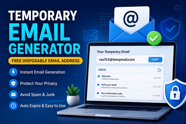 Temporary Email Generator Website – Free Disposable Email Address in Seconds