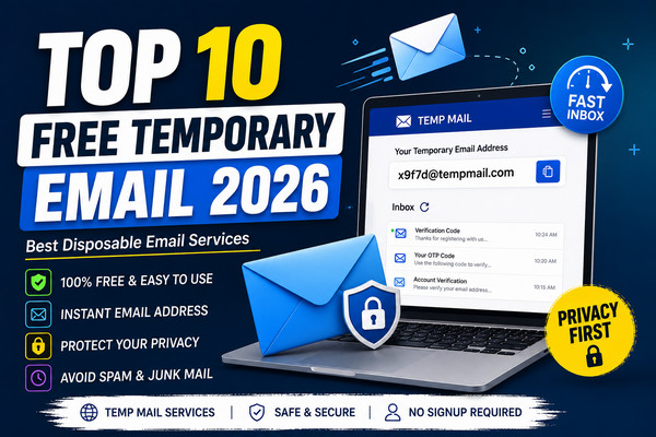 Top 10 Free Temporary Email 2026: Best Disposable Email Services for Privacy & Spam Protection